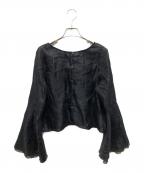 SHENERYシーナリー）の古着「ベルスリーブ2WAYブラウス」｜ブラック