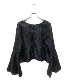 SHENERY（シーナリー）の古着「ベルスリーブ2WAYブラウス」｜ブラック
