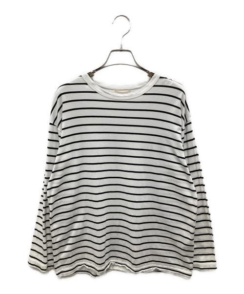 MUSE de Deuxieme Classe（ミューズ ドゥーズィエム クラス）MUSE de Deuxieme Classe (ミューズ ドゥーズィエム クラス) ボーダーカットソー ホワイト×ブラック サイズ:表記無し(実寸ご確認ください）の古着・服飾アイテム