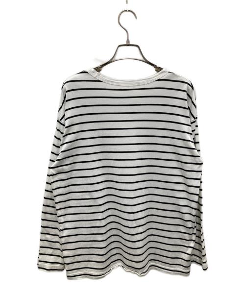 MUSE de Deuxieme Classe（ミューズ ドゥーズィエム クラス）MUSE de Deuxieme Classe (ミューズ ドゥーズィエム クラス) ボーダーカットソー ホワイト×ブラック サイズ:表記無し(実寸ご確認ください）の古着・服飾アイテム