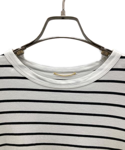 MUSE de Deuxieme Classe（ミューズ ドゥーズィエム クラス）MUSE de Deuxieme Classe (ミューズ ドゥーズィエム クラス) ボーダーカットソー ホワイト×ブラック サイズ:表記無し(実寸ご確認ください）の古着・服飾アイテム