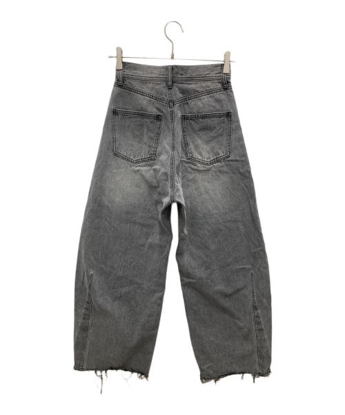 Q.anos（キュアノス）Q.anos (キュアノス) ブルージュデニムパンツ グレー サイズ:PSの古着・服飾アイテム
