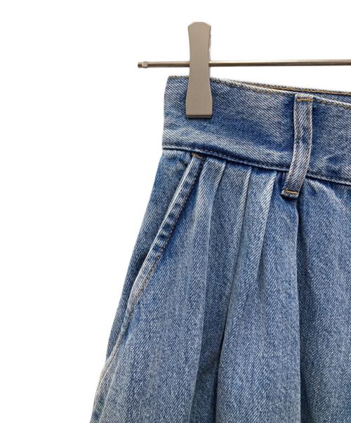 edition（エディション）Edition (エディション) コットン デニムフレアスカート ブルー サイズ:34の古着・服飾アイテム