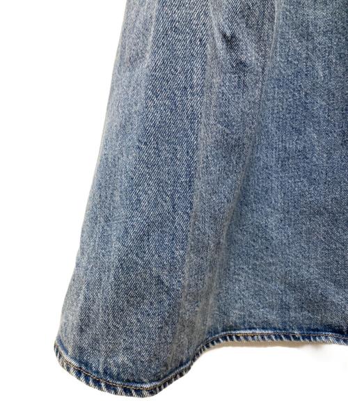 edition（エディション）Edition (エディション) コットン デニムフレアスカート ブルー サイズ:34の古着・服飾アイテム