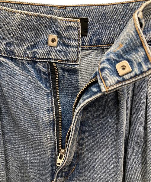 edition（エディション）Edition (エディション) コットン デニムフレアスカート ブルー サイズ:34の古着・服飾アイテム