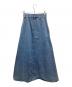Edition (エディション) コットン デニムフレアスカート ブルー サイズ:34：10000円