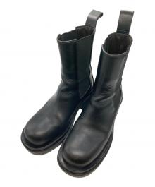 BOTTEGA VENETA（ボッテガベネタ）の古着「ラグチェルシー/サイドゴアブーツ」｜ブラック