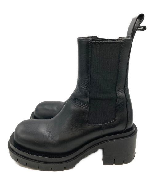 BOTTEGA VENETA（ボッテガベネタ）BOTTEGA VENETA (ボッテガベネタ) ラグチェルシー/サイドゴアブーツ ブラック サイズ:37の古着・服飾アイテム