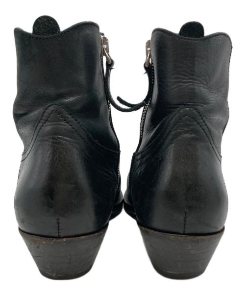 GOLDEN GOOSE（ゴールデングース）GOLDEN GOOSE (ゴールデングース) ヴィンテージ加工ウェスタンブーツ ブラック サイズ:37の古着・服飾アイテム