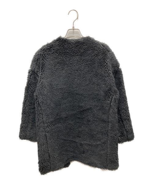 ticca（ティッカ）ticca (ティッカ) ウールファーノーカラーコート ブラック サイズ:Fの古着・服飾アイテム