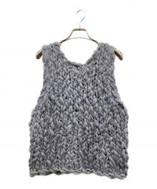 ELLIE（エリー）の古着「ノースリーブニット」｜スカイブルー