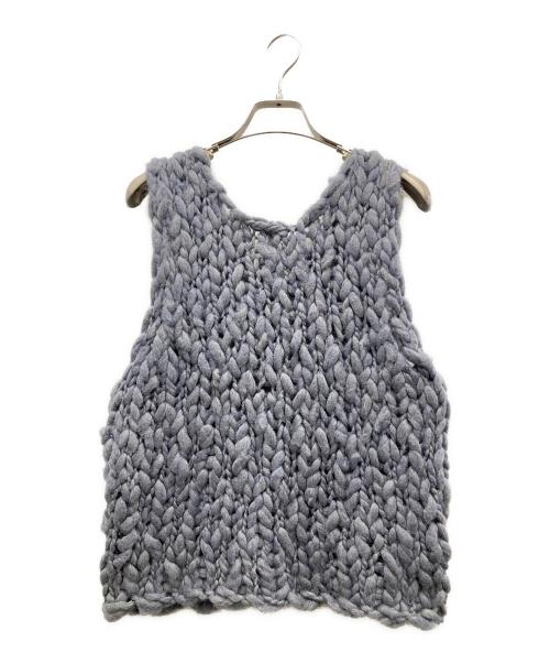 ELLIE（エリー）ELLIE (エリー) ノースリーブニット スカイブルー サイズ:Fの古着・服飾アイテム