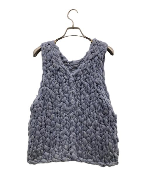 ELLIE（エリー）ELLIE (エリー) ノースリーブニット スカイブルー サイズ:Fの古着・服飾アイテム