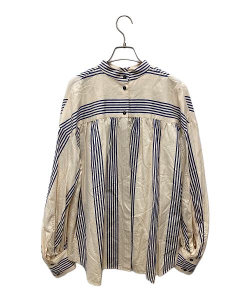 IRENE（アイレネ）IRENE (アイレネ) Crispy Band Collar Shir/クリスピー・バンドカラーシャツ アイボリー サイズ:36の古着・服飾アイテム