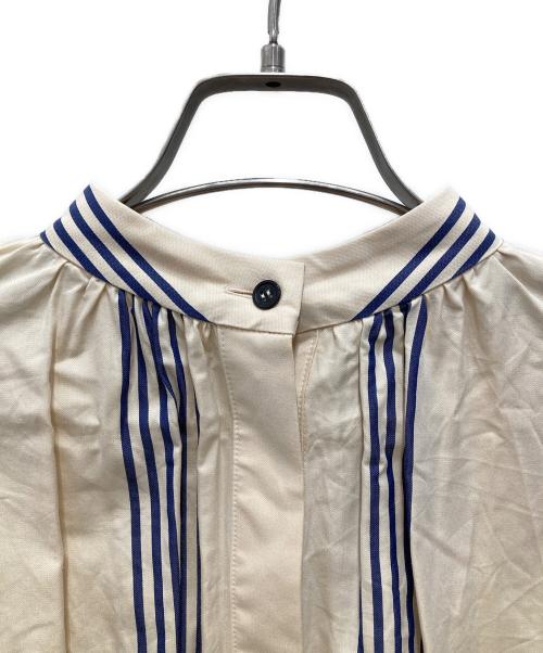 IRENE（アイレネ）IRENE (アイレネ) Crispy Band Collar Shir/クリスピー・バンドカラーシャツ アイボリー サイズ:36の古着・服飾アイテム