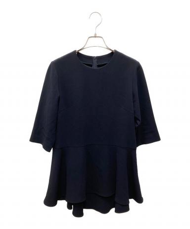 プ*い様 SOEJU ネイビー ペプラムチュニックブラウス 中古・古着通販】SOEJU (ソージュ) ペプラムチュニックブラウス