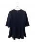 SOEJU（ソージュ）の古着「ペプラムチュニックブラウス」｜ネイビー