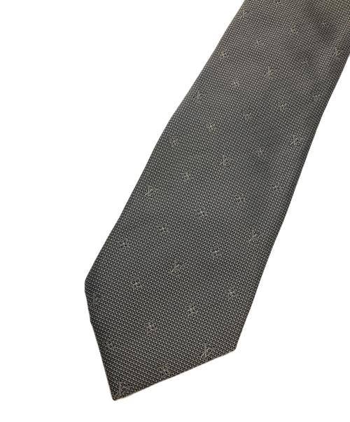 LOUIS VUITTON（ルイ ヴィトン）LOUIS VUITTON (ルイ ヴィトン) モノグラム柄ネクタイ グレー サイズ:FREEの古着・服飾アイテム