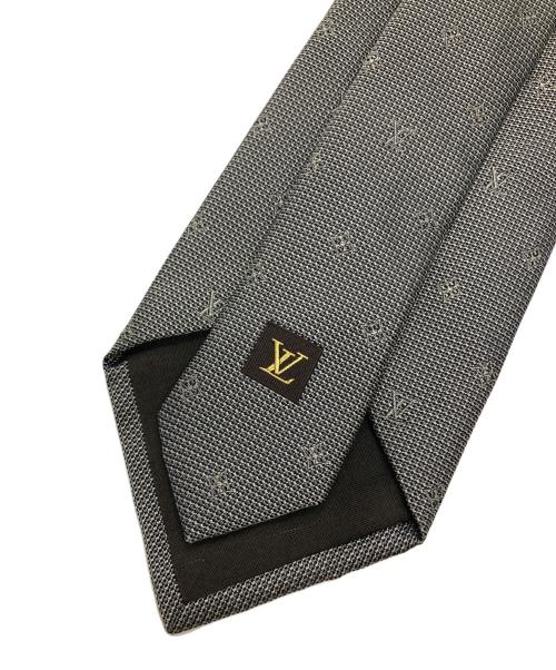LOUIS VUITTON（ルイ ヴィトン）LOUIS VUITTON (ルイ ヴィトン) モノグラム柄ネクタイ グレー サイズ:FREEの古着・服飾アイテム