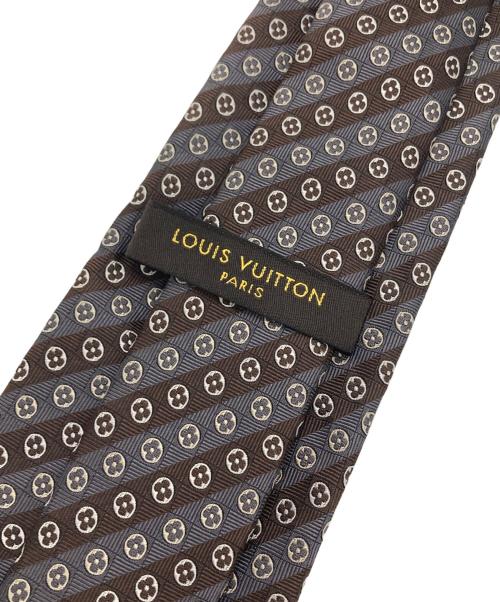 LOUIS VUITTON（ルイ ヴィトン）LOUIS VUITTON (ルイ ヴィトン) モノグラム柄ネクタイ ブラウン サイズ:FREEの古着・服飾アイテム