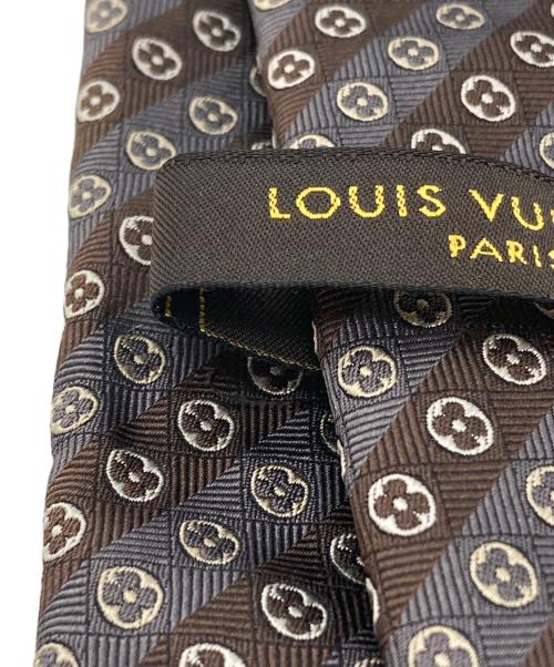 LOUIS VUITTON（ルイ ヴィトン）LOUIS VUITTON (ルイ ヴィトン) モノグラム柄ネクタイ ブラウン サイズ:FREEの古着・服飾アイテム