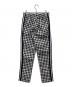 adidas (アディダス) ハウンズトゥース ワイドレッグパンツ ホワイト×ブラック サイズ:M：4000円