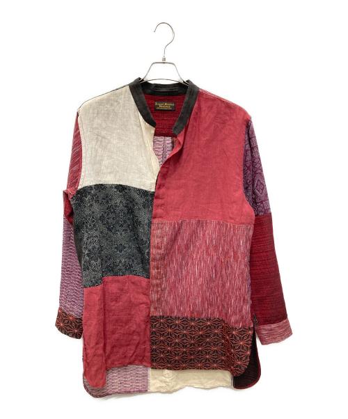 J.S HOMESTEAD（ジャーナルスタンダード ホームステッド）J.S HOMESTEAD (ジャーナルスタンダード ホームステッド) パッチワークシャツ レッド サイズ:Lの古着・服飾アイテム