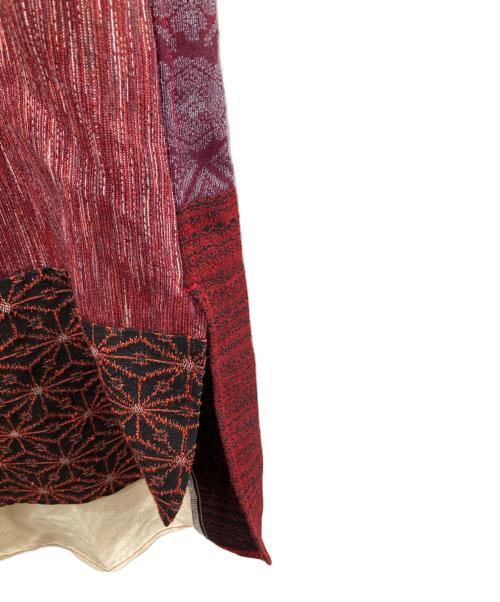 J.S HOMESTEAD（ジャーナルスタンダード ホームステッド）J.S HOMESTEAD (ジャーナルスタンダード ホームステッド) パッチワークシャツ レッド サイズ:Lの古着・服飾アイテム