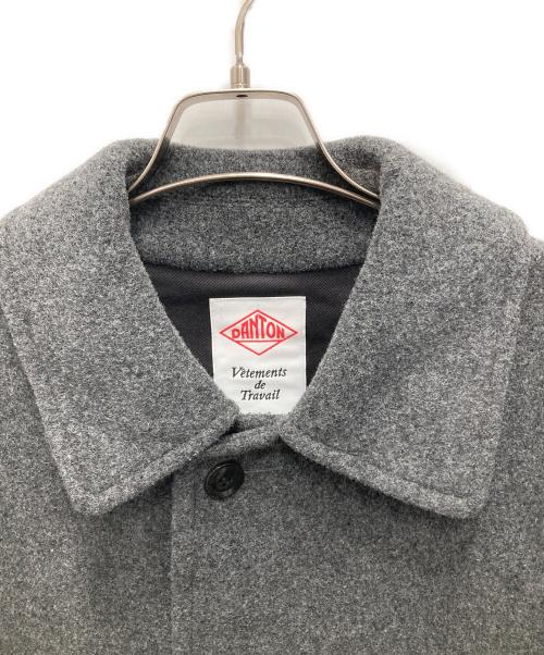 DANTON（ダントン）DANTON (ダントン) ウールライトパイルロングコート ステンカラーコート グレー サイズ:44の古着・服飾アイテム