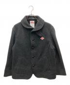 DANTONダントン）の古着「ウールパイルラウンドカラージャケット」｜チャコールグレー