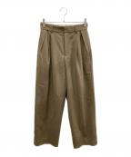 AEWEN MATOPHイウエン マトフ）の古着「2タックパンツ」｜ブラウン
