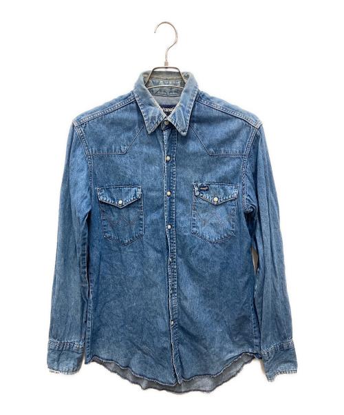 Wrangler（ラングラー）Wrangler (ラングラー) 80'sデニムウエスタンシャツ ブルー サイズ:不明（実寸をご確認ください）の古着・服飾アイテム
