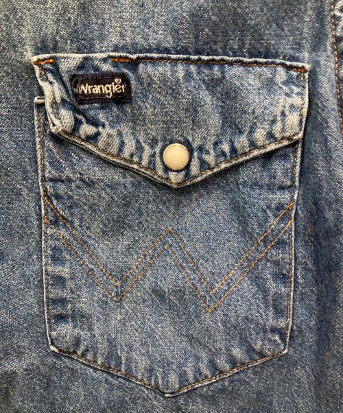 Wrangler（ラングラー）Wrangler (ラングラー) 80'sデニムウエスタンシャツ ブルー サイズ:不明（実寸をご確認ください）の古着・服飾アイテム
