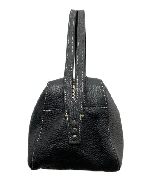 A VACATION（ア ヴァケーション）A VACATION (ア ヴァケーション) TRAPEZE LEATHER ハンドバッグ ブラックの古着・服飾アイテム