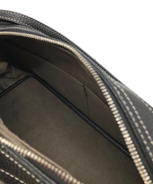 A VACATION（ア ヴァケーション）A VACATION (ア ヴァケーション) TRAPEZE LEATHER ハンドバッグ ブラックの古着・服飾アイテム