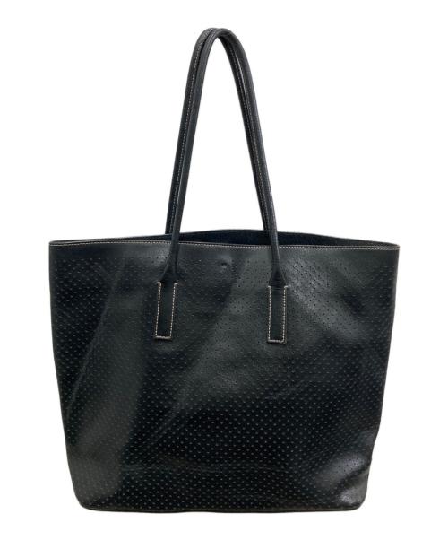 PRADA（プラダ）PRADA (プラダ) パンチングトートバッグ ブラックの古着・服飾アイテム