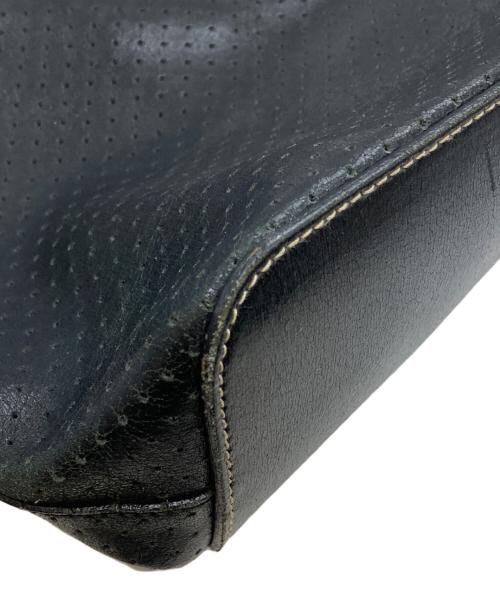 PRADA（プラダ）PRADA (プラダ) パンチングトートバッグ ブラックの古着・服飾アイテム