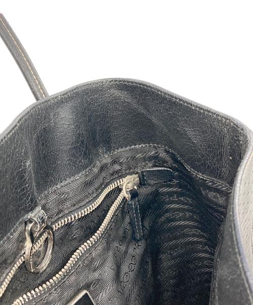 PRADA（プラダ）PRADA (プラダ) パンチングトートバッグ ブラックの古着・服飾アイテム