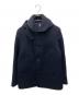 ORCIVAL（オーシバル）の古着「メルトンシングルフードジャケット」｜ネイビー