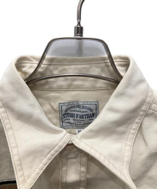STUDIO D'ARTISAN（ステュディオダルチザン）STUDIO D'ARTISAN (ステュディオダルチザン) コットンジャケット ホワイト サイズ:Mの古着・服飾アイテム