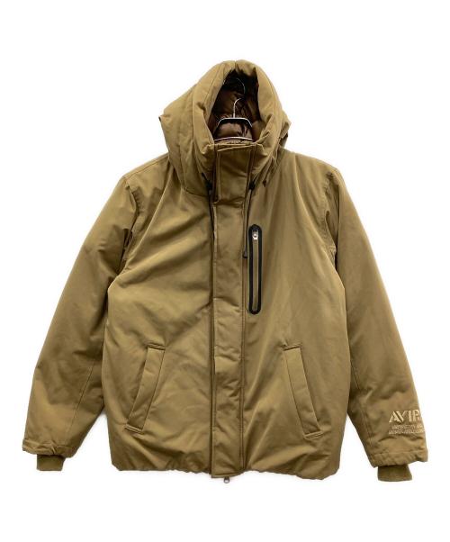 AVIREX（アヴィレックス）AVIREX (アヴィレックス) フードバディングジャケット ベージュ サイズ:Mの古着・服飾アイテム