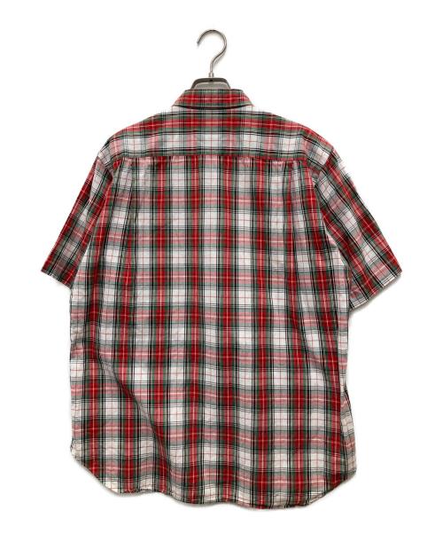 COMME des GARCONS HOMME PLUS（コムデギャルソンオムプリュス）COMME des GARCONS HOMME PLUS (コムデギャルソンオムプリュス) チェックシャツ ホワイト×レッド サイズ:sの古着・服飾アイテム