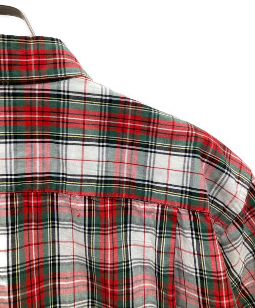 COMME des GARCONS HOMME PLUS（コムデギャルソンオムプリュス）COMME des GARCONS HOMME PLUS (コムデギャルソンオムプリュス) チェックシャツ ホワイト×レッド サイズ:sの古着・服飾アイテム