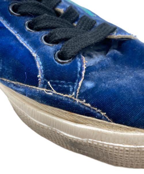 GOLDEN GOOSE（ゴールデングース）GOLDEN GOOSE (ゴールデングース) Velvet May ローカットスニーカー/ベルベット・メイ ローカットスニーカー ブルー サイズ:37の古着・服飾アイテム