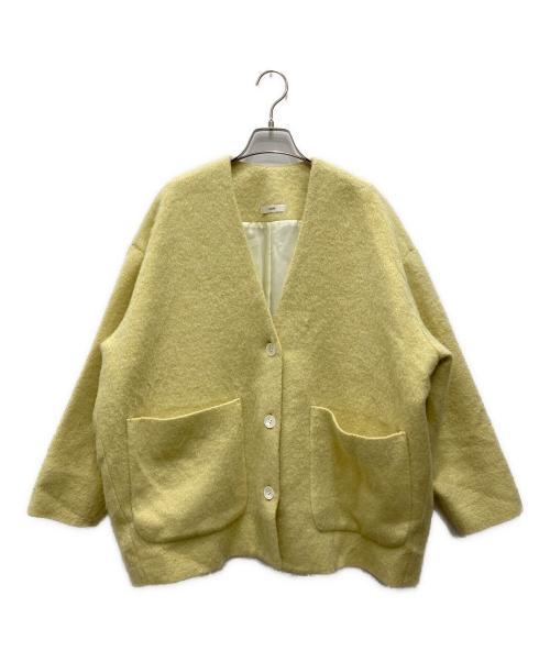YORI（ヨリ）yori (ヨリ) ウールモヘア シャギージャケット イエロー サイズ:Fの古着・服飾アイテム