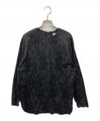 OHGAオオガ）の古着「フラワーブラウス」｜ブラック