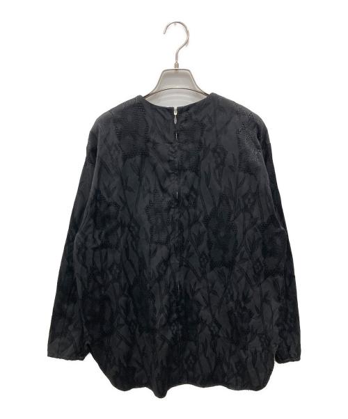 OHGA（オオガ）OHGA (オオガ) フラワーブラウス ブラック サイズ:Fの古着・服飾アイテム