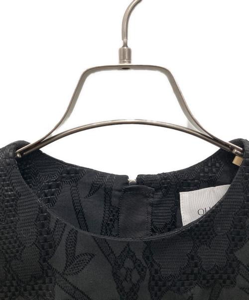 OHGA（オオガ）OHGA (オオガ) フラワーブラウス ブラック サイズ:Fの古着・服飾アイテム