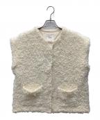 OHGAオオガ）の古着「モケベスト」｜ホワイト