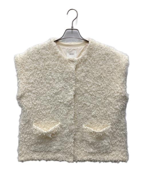 OHGA（オオガ）OHGA (オオガ) モケベスト ホワイト サイズ:Fの古着・服飾アイテム